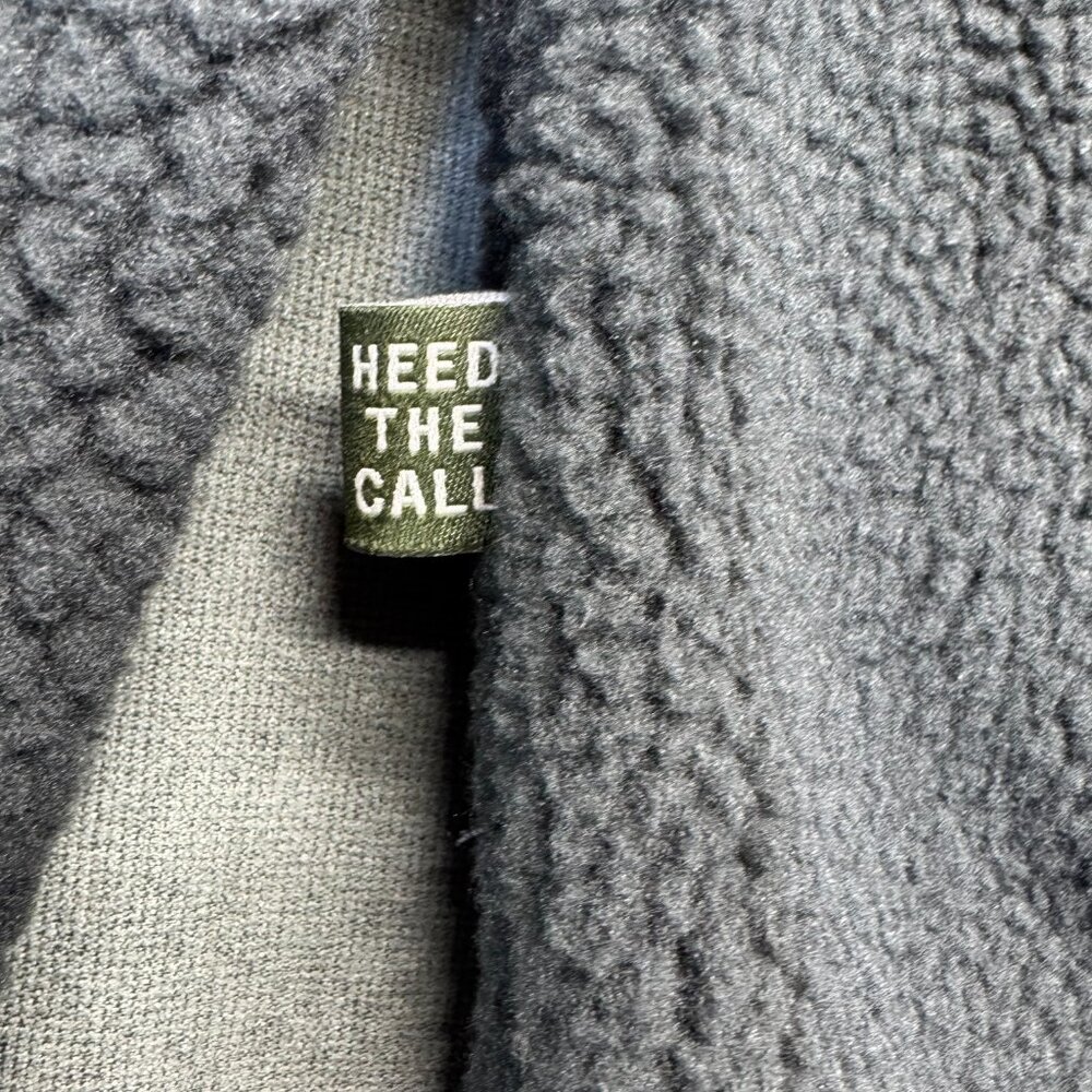 Howler Brothers Sherpa Fleece Zip Hoodie Gray Men’s Medium Hooded Outdoor Jacket - Picture 7 of 11